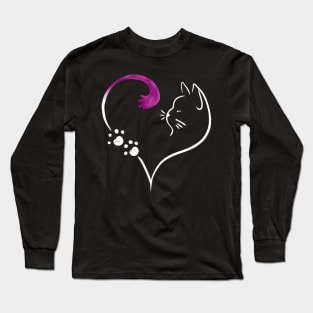 Valentines cat Long Sleeve T-Shirt